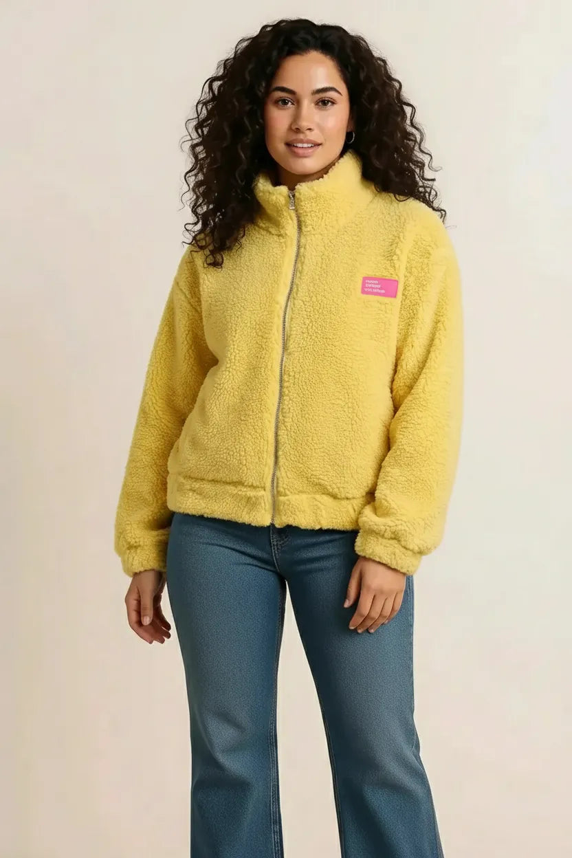 Women's Front Zip High Pile Fleece Jacket