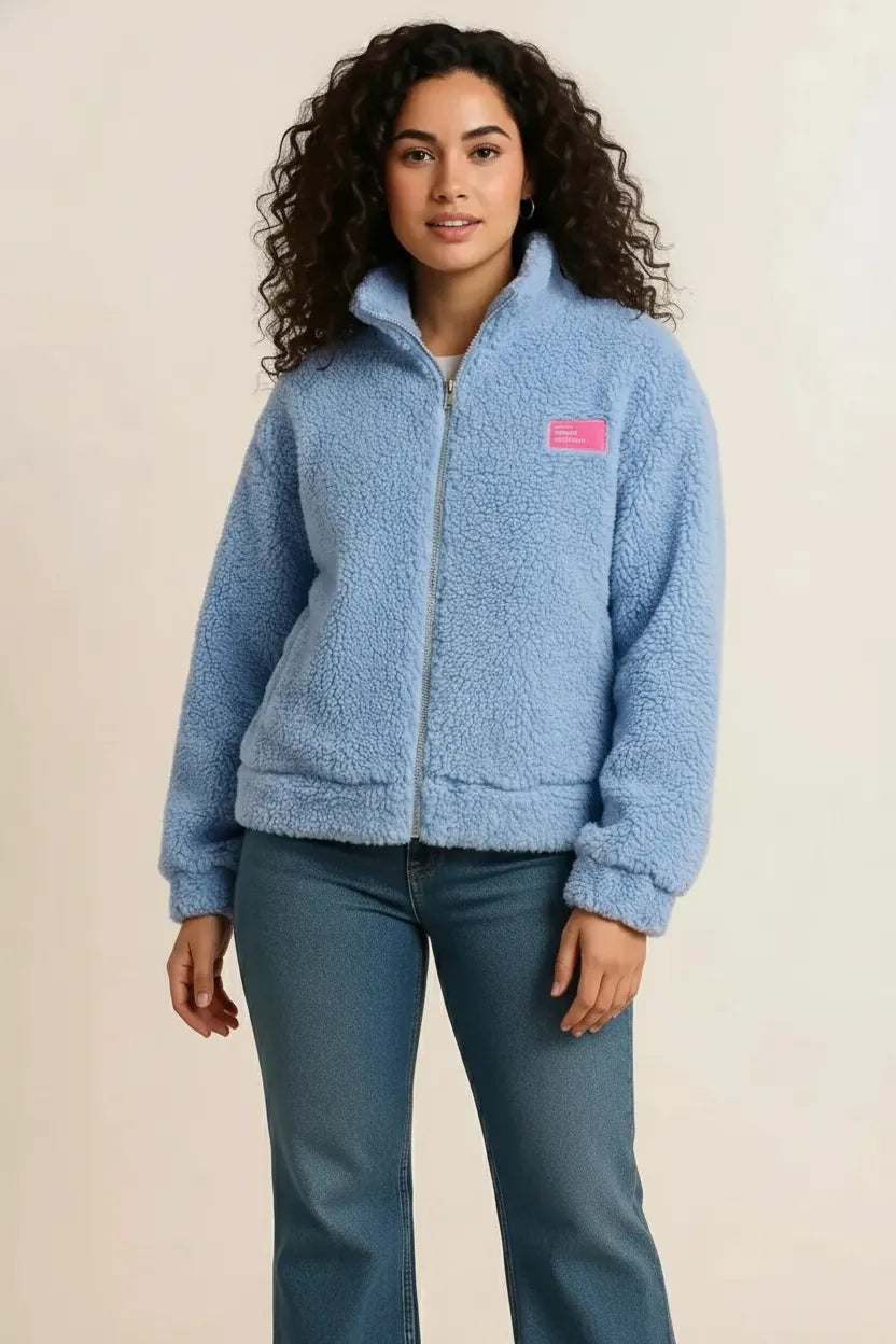 Women's Front Zip High Pile Fleece Jacket
